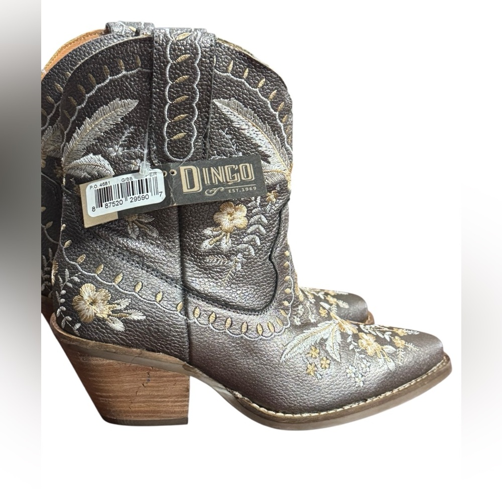 Dingo Primrose Pewter Boot Sz 6.5M NWT - Picture 6 of 14